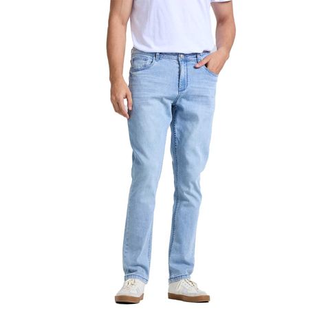 Jeans Hombre Slim Cinta Azul Claro Fashions Park-0