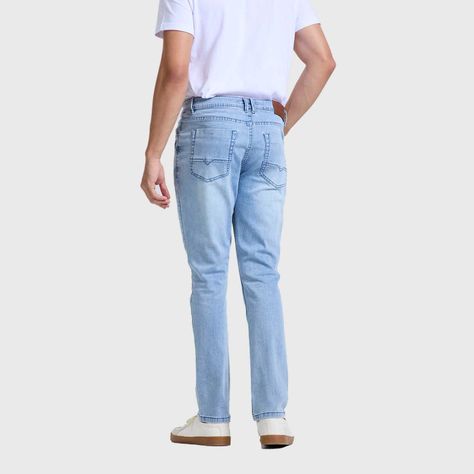 Jeans Hombre Slim Cinta Azul Claro Fashions Park-2
