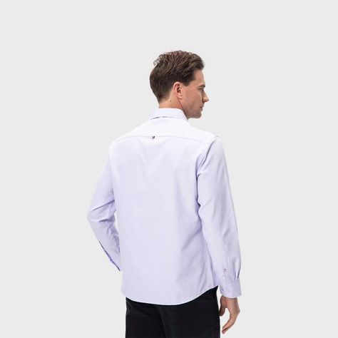 Camisa Hombre Oxford Lila Fashion's Park-2