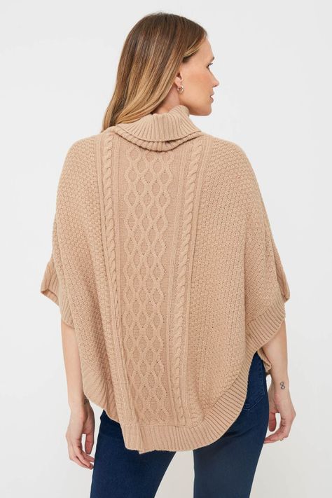 Sweater Poncho Casual-2