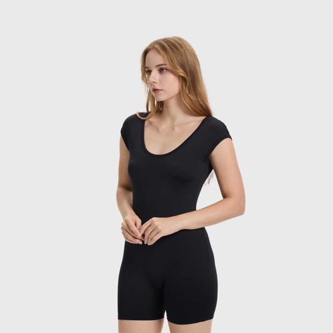 Enterito Mujer Mono Espalda Negro Fashion's Park-1