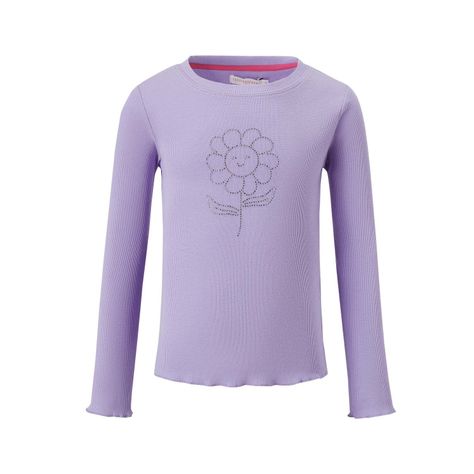 Polera Niña Strass Rib Lila-0