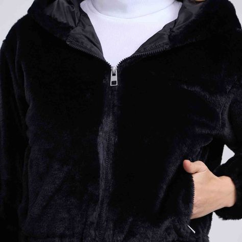 Chaqueta Mujer Polar Negro Fashion´s Park-3