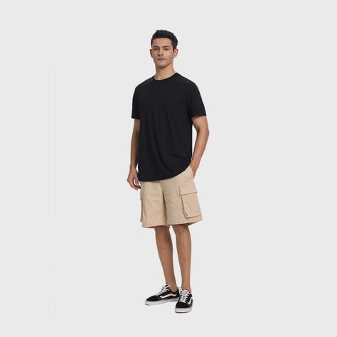 Polera Hombre Long Fit Básica Negro Fsp Fashion's Park-3