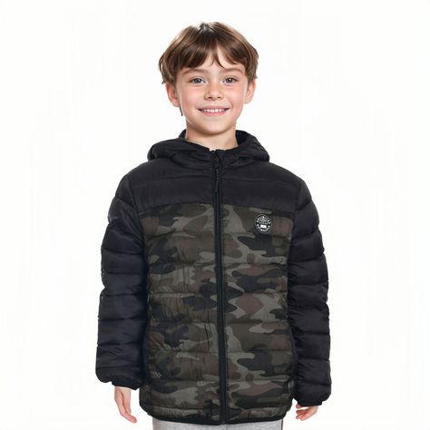 Parka Niño Clásica Verde Militar Fashion´s Park-0