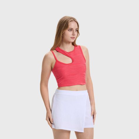 Polera Mujer Cut Out Rosado Oscuro Fashion's Park-1