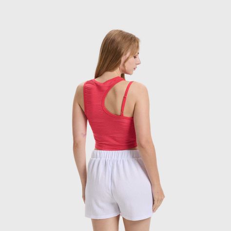 Polera Mujer Cut Out Rosado Oscuro Fashion's Park-2