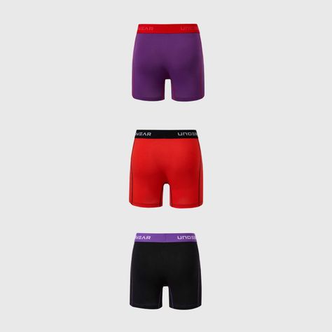 Boxer Hombre Tripack Largo Morado Fashions Park-1