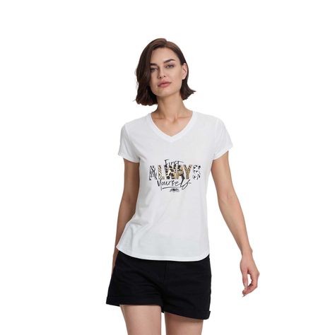 Polera Mujer Print Posicional Crudo IIi Fsp Fashion's Park-0