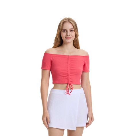 Polera Mujer Bardot Rosado Oscuro Fashion's Park-0