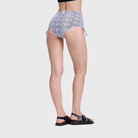 Traje De Baño Mujer Calzon Tiro Alto Blanco II FSP-2