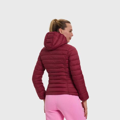 Parka Mujer Corta Plummy Burdeo Fashion's Park-2