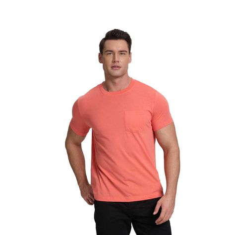 Polera Hombre Básica Con Bolsillo Coral I Fashion's Park-0