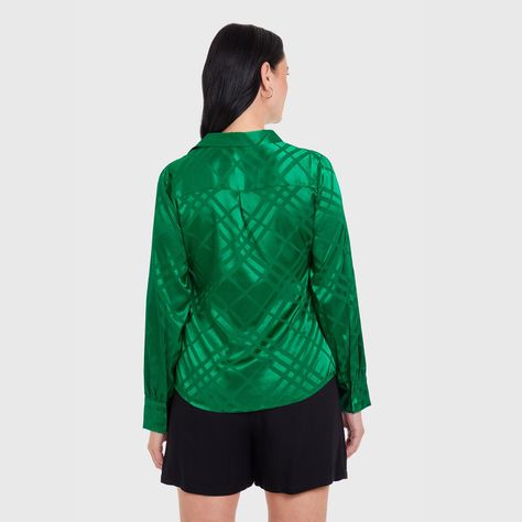 Blusa Con Textura Verde Mujer-2