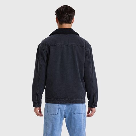 Chaqueta Hombre Con Cuello Negro-2