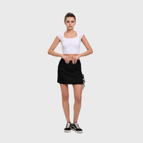 Falda Mujer Lazo Negro Fashion's Park-3