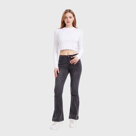 Sweater Mujer Crop Blanco I Fashion's Park-3