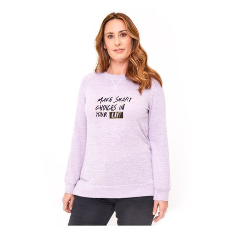 Sweater Print Texto Mujer Casual-0