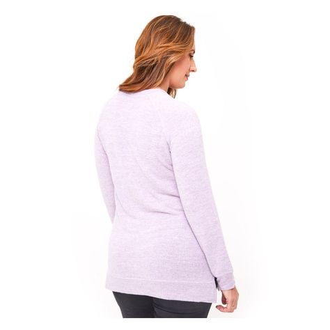 Sweater Print Texto Mujer Casual-2