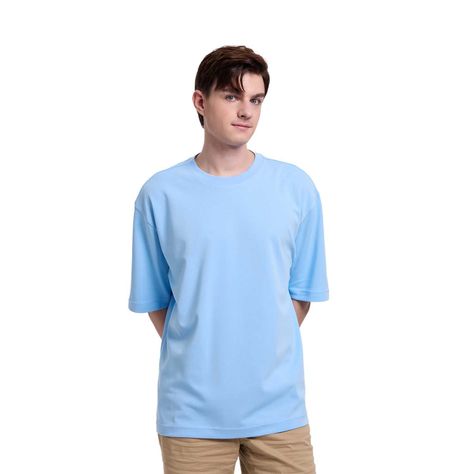 Polera Hombre Loose Fit Celeste Fashion's Park-0