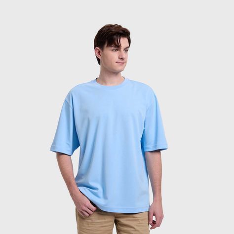 Polera Hombre Loose Fit Celeste Fashion's Park-1