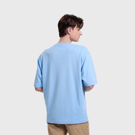 Polera Hombre Loose Fit Celeste Fashion's Park-2