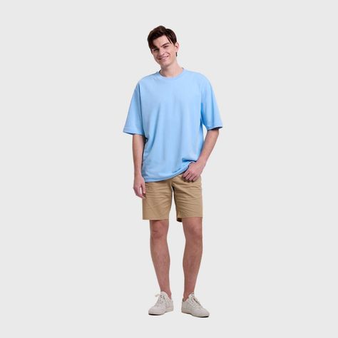 Polera Hombre Loose Fit Celeste Fashion's Park-3