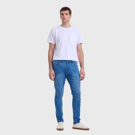 Jeans Hombre Skinny 101 Azul I Fashion's Park-3