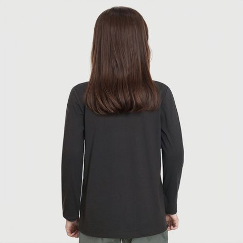 Polera Básica Print Celeste Niña-1