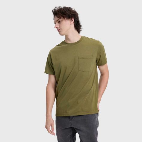 Polera Hombre Con Bolsillo Verde Militar Fashion´s Park-1