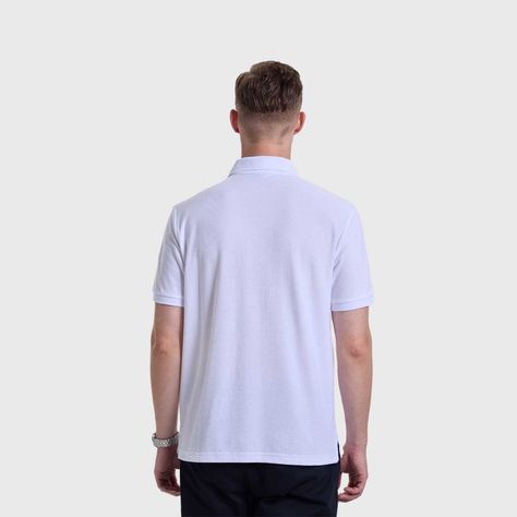 Polera Hombre Pique Lisa Blanco Fashion's Park-2
