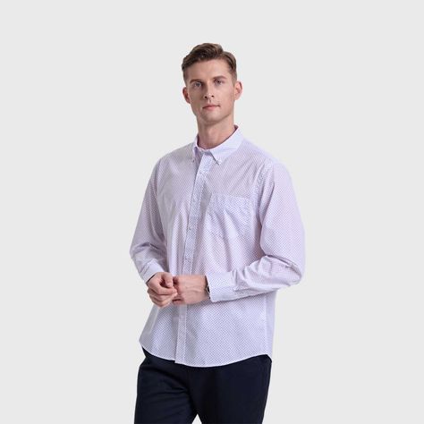 Camisa Hombre Fantasía Morado Claro Fashions Park-1