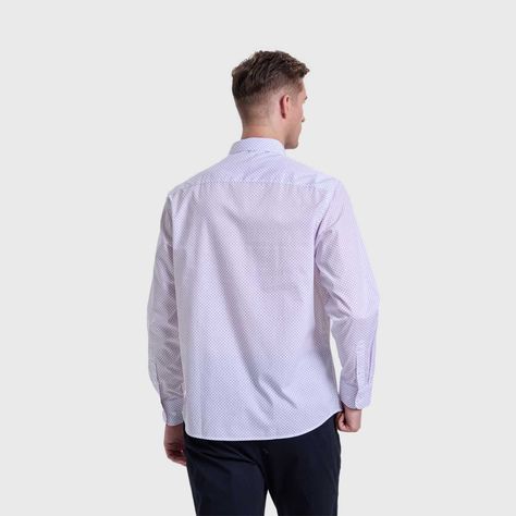 Camisa Hombre Fantasía Morado Claro Fashions Park-2