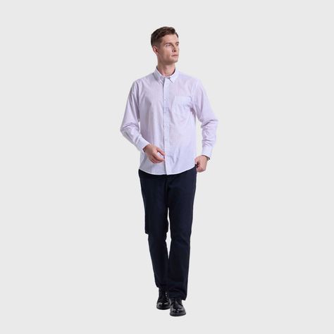 Camisa Hombre Fantasía Morado Claro Fashions Park-3