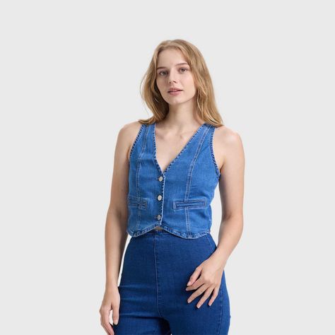 Polera Mujer Gillette Azul Fashion's Park-1