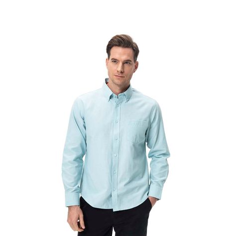 Camisa Hombre Oxford Verde Claro I Fashion's Park-0
