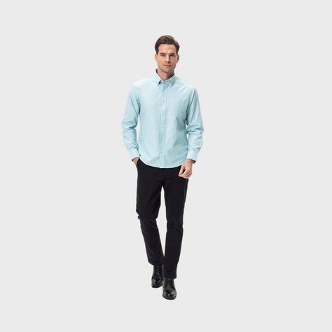 Camisa Hombre Oxford Verde Claro I Fashion's Park-3