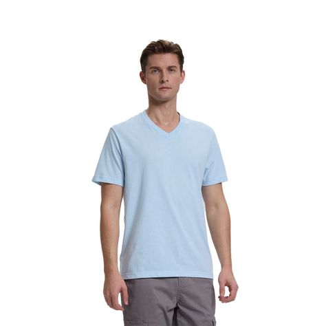 Polera Hombre Casual Básica Celeste Fashion's Park-0