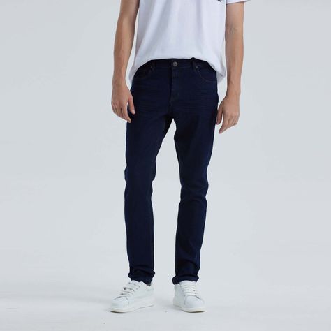 Jeans Hombre Slim Vintage Azul Indigo-0