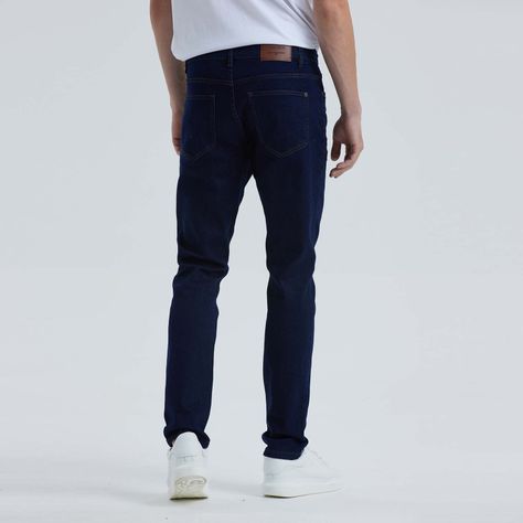 Jeans Hombre Slim Vintage Azul Indigo-1