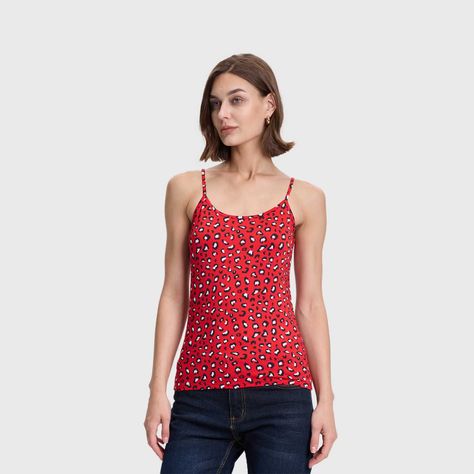 Polera Mujer Pabilo Print Rojo Fashions Park-1