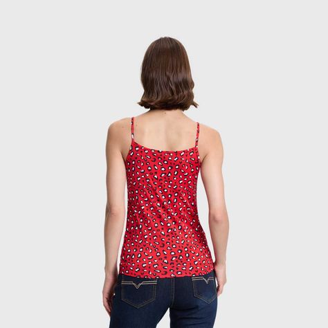 Polera Mujer Pabilo Print Rojo Fashions Park-2