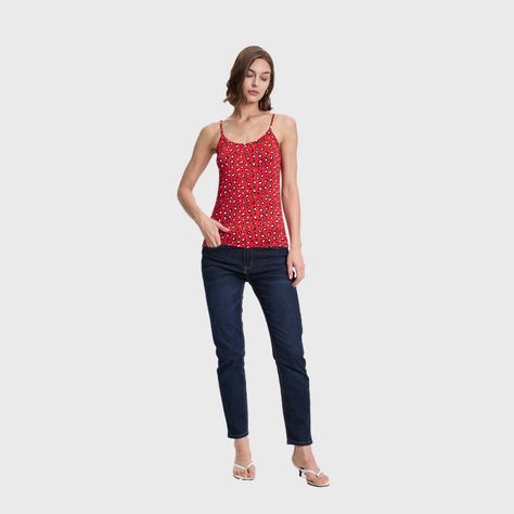 Polera Mujer Pabilo Print Rojo Fashions Park-3