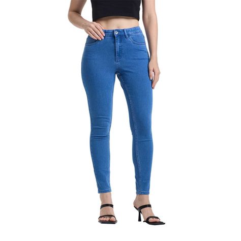Jeans Mujer Super Skinny Emilia Azul Electrico Fashion´s Park-0