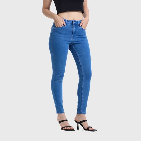 Jeans Mujer Super Skinny Emilia Azul Electrico Fashion´s Park-1