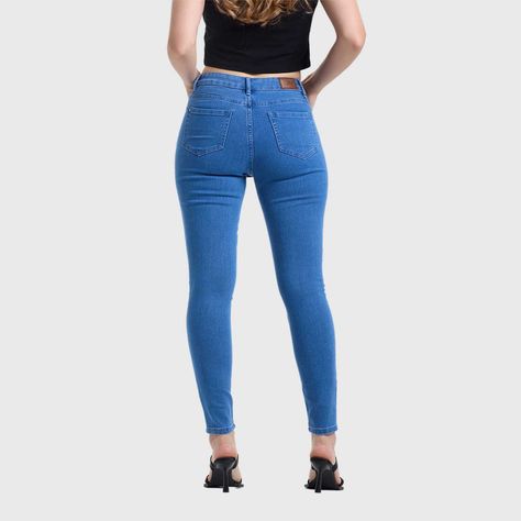 Jeans Mujer Super Skinny Emilia Azul Electrico Fashion´s Park-2
