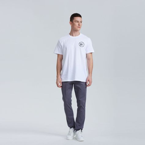 Jeans Hombre Slim Color Gris-3