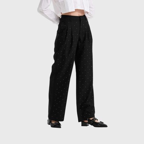 Pantalón Mujer Con Bolsillos Negro I Fashion's Park-1