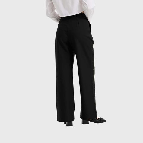 Pantalón Mujer Con Bolsillos Negro I Fashion's Park-2