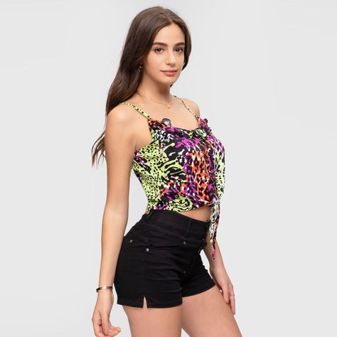 Blusa Abotonada Verde Limon Mujer-1